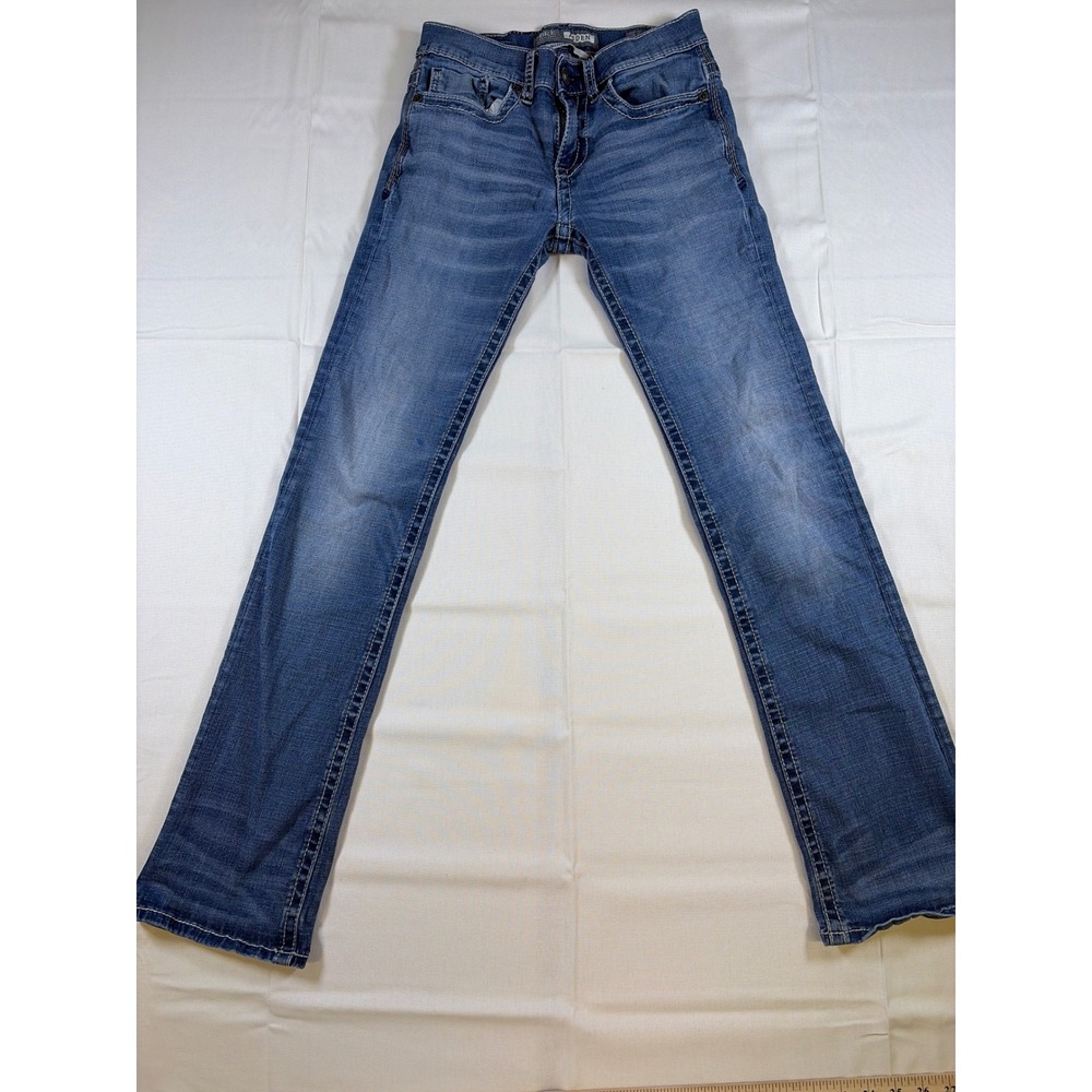 BKE Aiden Bootleg Jeans Mens 29L Medium Wash Blue Bootcut AVS21128